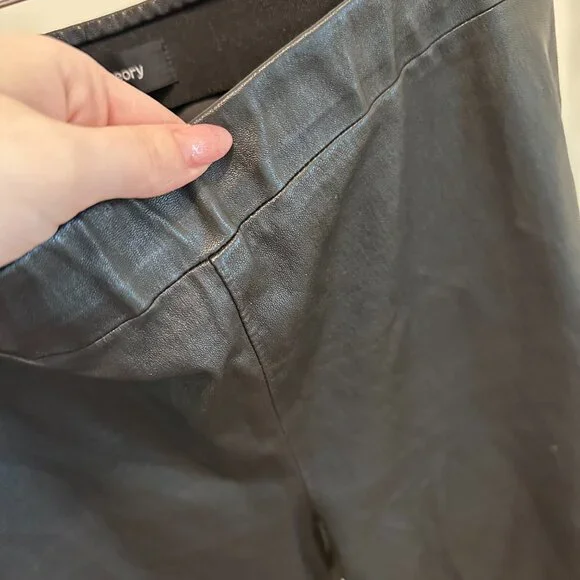 Leather Leggings Theory - Midrise Size 10 Black